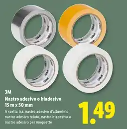 Lidl 3M Nastro adesivo o biadesivo offerta