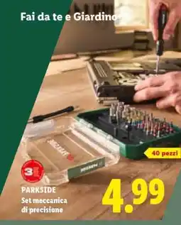 Lidl PARKSIDE Set meccanica di precisione offerta