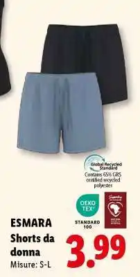 Lidl esmara Shorts da donna offerta