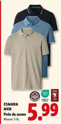 Lidl ESMARA MEN Polo da uomo offerta