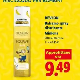 Lidl REVLON Balsamo spray districante Minions offerta