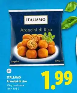 Lidl Italiamo Arancini di Riso offerta