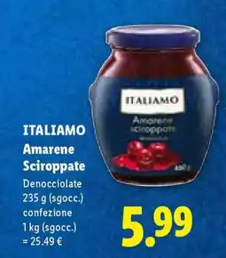 Lidl Italiamo Amarene sciroppate offerta