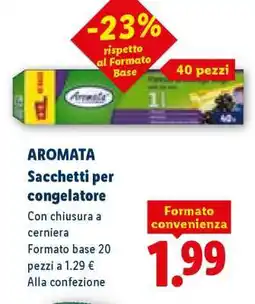 Lidl AROMATA Sacchetti per congelatore offerta