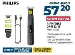 Trony Philips rifinitore QP6542/15 offerta