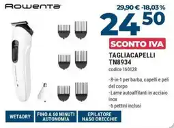 Trony Rowenta tagliacapelli TN8934 offerta