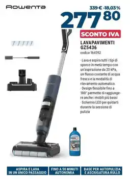Trony Rowenta lavapavimenti GZ5436 offerta