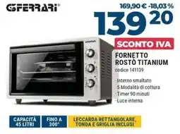 Trony Ferrari fornetto rostò titanium offerta