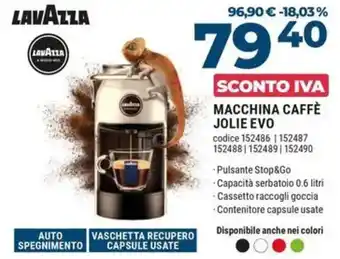 Lavazza macchina caffè jolie evo