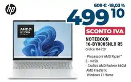 Trony Hp notebook 16-BY0005NLX R5 offerta