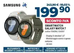 Trony Samsung smartwatch galaxy watch 7 offerta