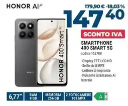 Trony Honor smartphone 400 smart 5G offerta