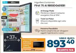 Trony Samsung Frigorifero Combinato First 75 AI RB50DG601EB1 offerta