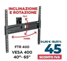 Trony Meliconi inclinazione e rotazione FTR 400 offerta