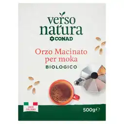 Spazio Conad ORZO MACINATO PER MOKA BIOLOGICO VERSO NATURA CONAD offerta