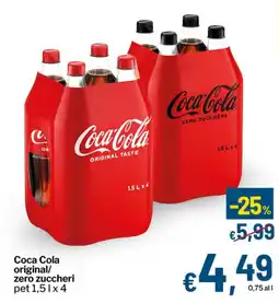 Qui Discount Coca Cola original/zero zuccheri offerta