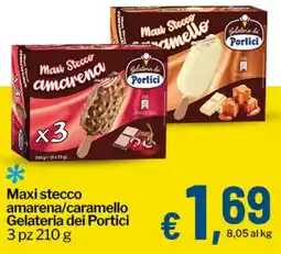 Qui Discount Maxi stecco amarena/caramello Gelateria dei Portici offerta