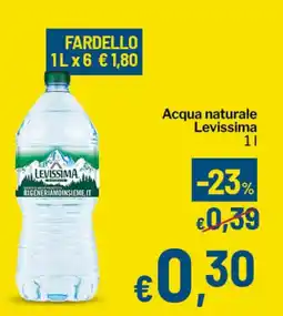 Qui Discount Acqua naturale Levissima offerta