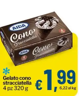 Qui Discount Aida Cono Stracciatella offerta