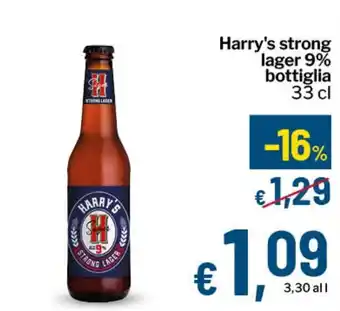 Harry's strong lager