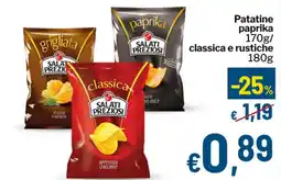 Qui Discount Patatine paprika classica e rustiche offerta