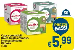 Qui Discount Caps compatibili Dolce Gusto cremoso/intenso/ginseng Gimoka offerta