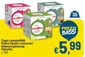 Caps compatibili Dolce Gusto cremoso/intenso/ginseng Gimoka