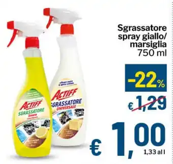 Qui Discount Actiff Sgrassatore offerta
