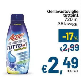 Qui Discount Actiff Gel Lavastoviglie Tutto in 1 offerta