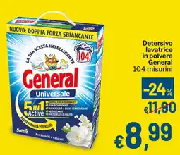 Qui Discount Detersivo lavatrice in polvere General offerta