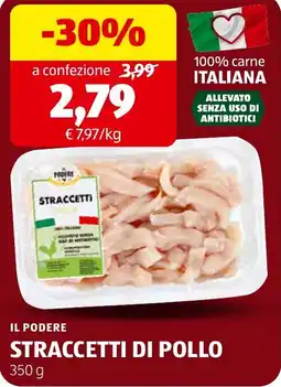 ALDI IL PODERE STRACCETTI DI POLLO offerta