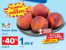Carrefour Pesche Gialle sfuse offerta