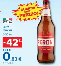 Carrefour Birra Peroni offerta