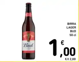 Spazio Conad Birra Lager Bud offerta