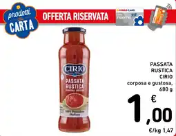 Spazio Conad Passata Rustica Cirio offerta