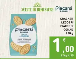 Spazio Conad Cracker leggeri Piacersi offerta