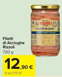 Carrefour Filetti di Acciughe Rizzoli offerta