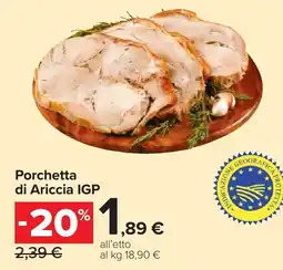 Carrefour Porchetta di Ariccia IGP offerta
