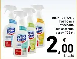 Spazio Conad DISINFETTANTE TUTTO IN 1 LYSO FORM offerta