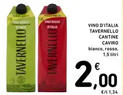 Spazio Conad Vino d'Italia Tavernello offerta