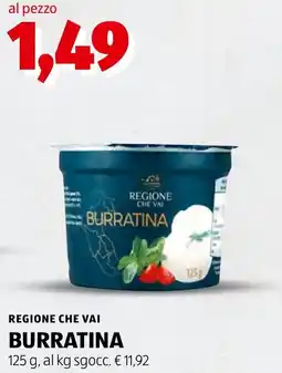 ALDI REGIONE CHE VAI BURRATINA offerta