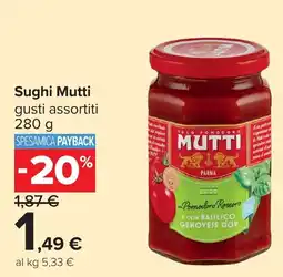 Carrefour Sughi Mutti offerta
