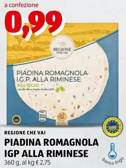 ALDI PIADINA ROMAGNOLA I.G.P. ALLA RIMINESE offerta