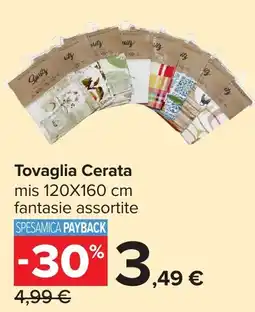 Carrefour Tovaglia Cerata offerta