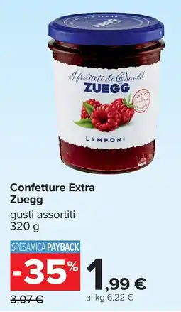 Carrefour Confettura Extra Zuegg offerta