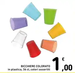 Spazio Conad BICCHIERE COLORATO offerta