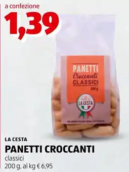ALDI LA CESTA PANETTI CROCCANTI classici offerta