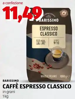 ALDI BARISSIMO CAFFÈ ESPRESSO CLASSICO offerta
