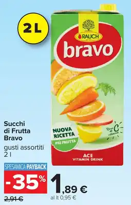 Carrefour Succhi di Frutta Bravo offerta