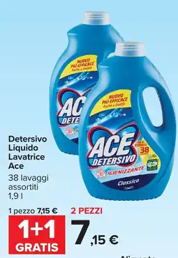 Carrefour Detersivo Liquido Lavatrice Ace offerta